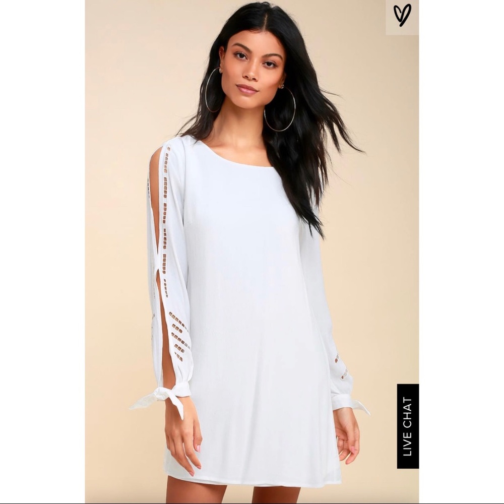 NWT LuLu’s Bloomfield Long Sleeve Shift Dress